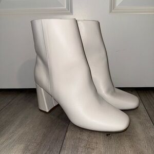 Sugar White Heeled Boots